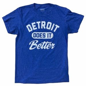 💙The Print Shop “Detroit Does It Better” Unisex Graphic Tee💙